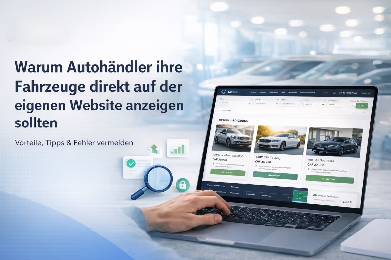 Warum Autohändler ihre Fahrzeuge direkt auf der eigenen Website anzeigen sollten